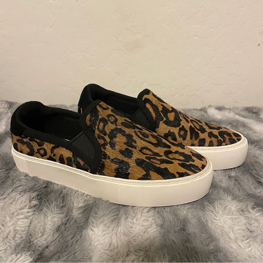 UGG Cahlvan Calf Hair Slide On Sneaker - Picture 2 of 6